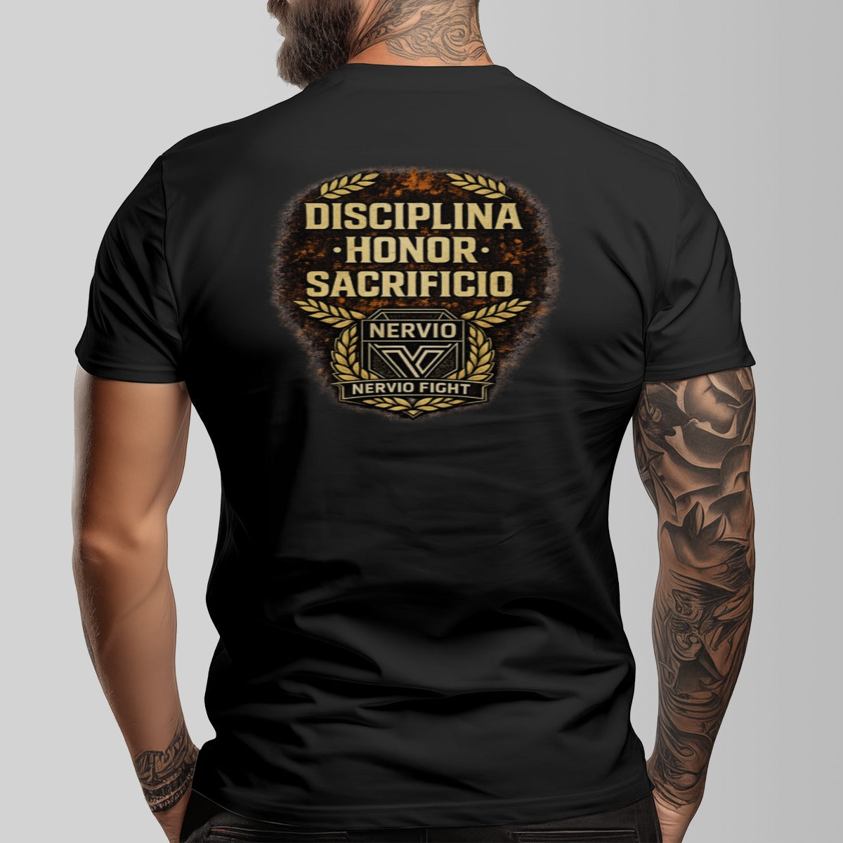 NERVIO FIGHT – Camiseta HONOR · Mentalidad de combate